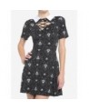 Discount Emily The Strange Gothic Portrait Lace-Up Collar Dress $9.60 Dresses